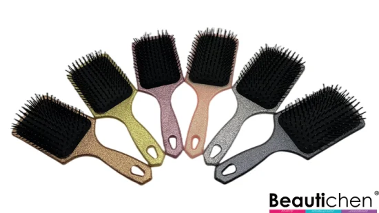 Beautichen Hair Care Peigne Logo privé Grande brosse carrée Paddle Coussin Brosse à cheveux